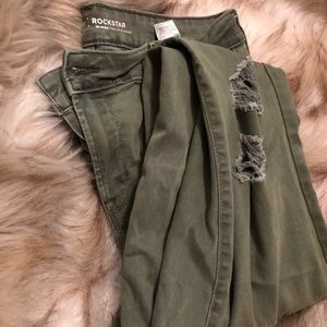 Olive green jeans